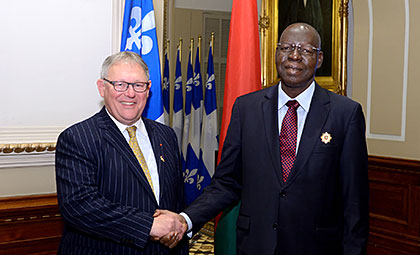 Visite du président de l’Assemblée nationale du Burkina Faso, M. Salifou Diallo