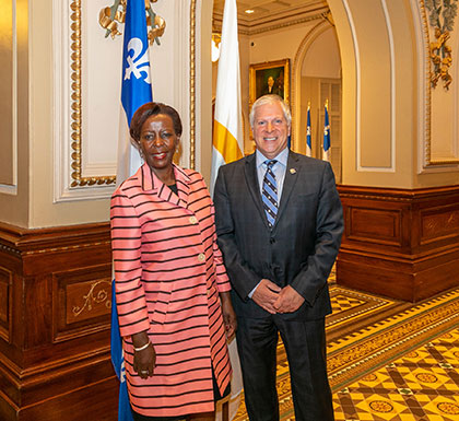 Visite officielle de la secrétaire générale de la Francophonie, S.E.Mme Louise Mushikiwabo