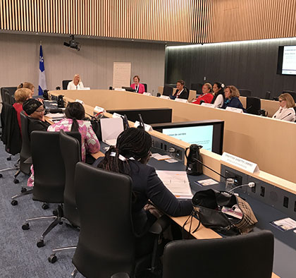 Atelier de leadership pour femmes parlementaires francophones