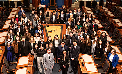 Clôture de la 19e législature du Parlement des jeunes