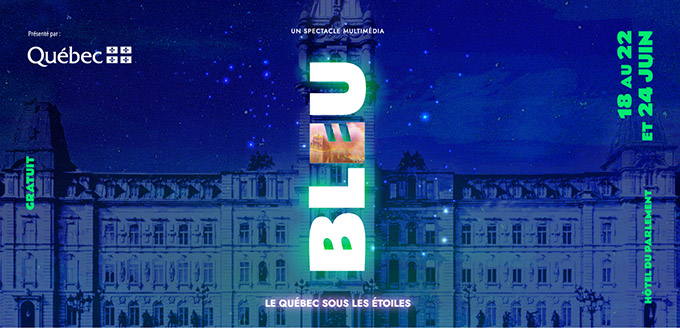 Bleu : Le Québec sous les étoiles