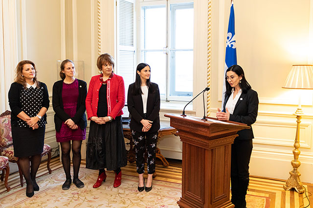 Lancement du Cercle des femmes parlementaires du Québec de la 42e législature