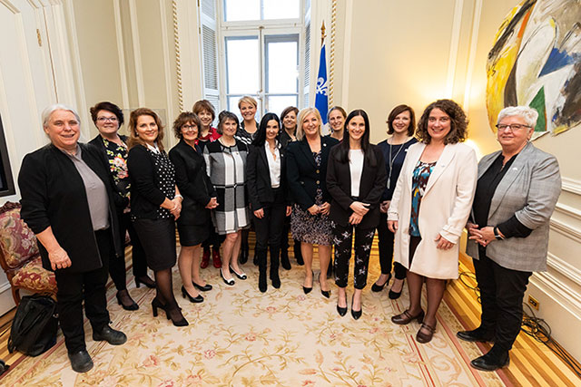 Lancement du Cercle des femmes parlementaires du Québec de la 42e législature