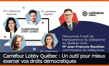 Carrousel - Carrefour Lobby Québec : Un outil pour mieux exercer vos droits démocratiques