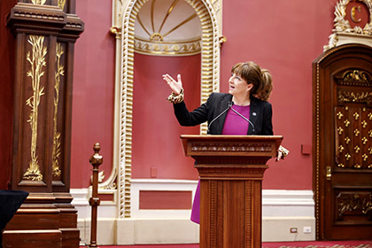 Mme Nathalie Roy, présidente de l’Assemblée nationale du Québec