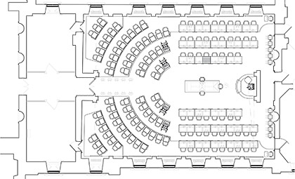 Nouvelle configuration de la salle de l’Assemblée nationale