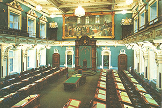 Salle de l’Assemblée nationale en 1978