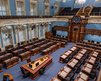 Salle de l’Assemblée nationale en 2018