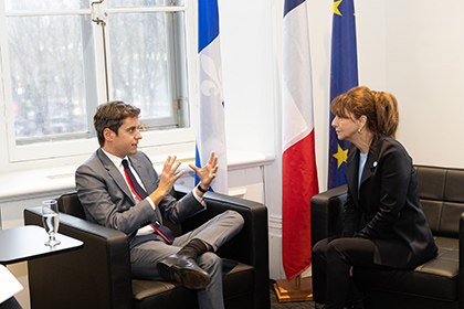 Visite du premier ministre de la République française, M. Gabriel Attal