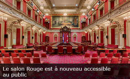 Le salon Rouge est à nouveau accessible au public