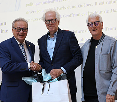 France Dionne, Rita Dionne-Marsolais et Normand Jutras